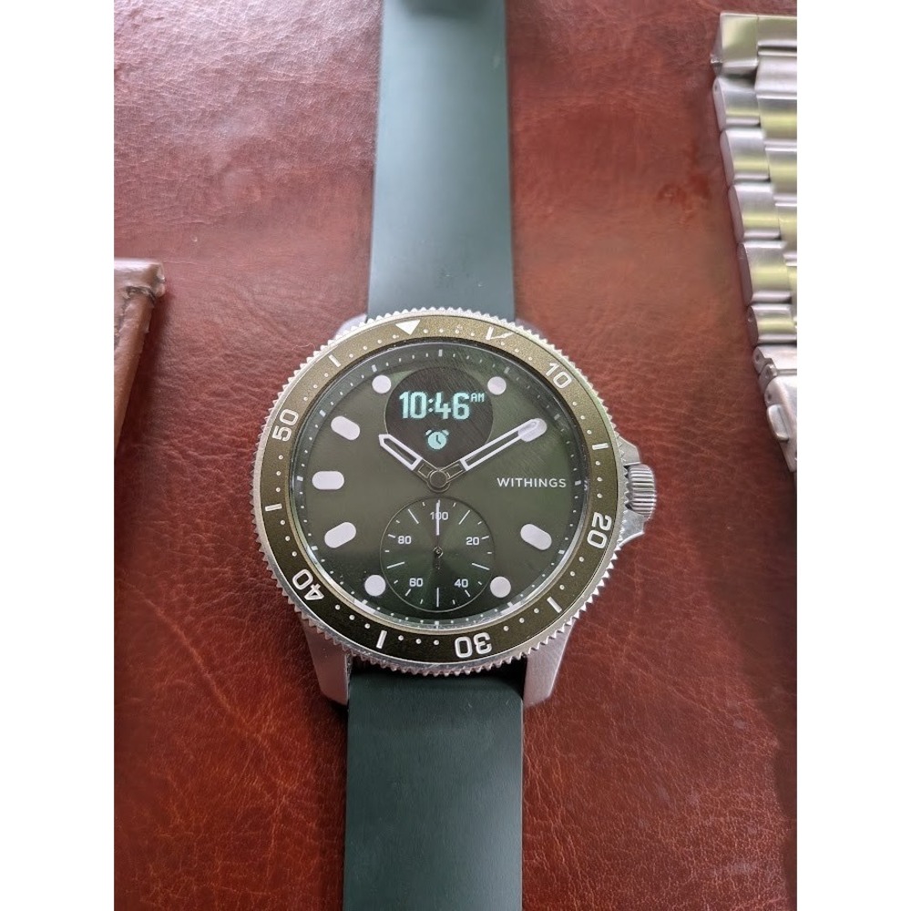 Withings Scanwatch Nova Hunter Green - Hybrid Smart Watch for Men & Women 42mm